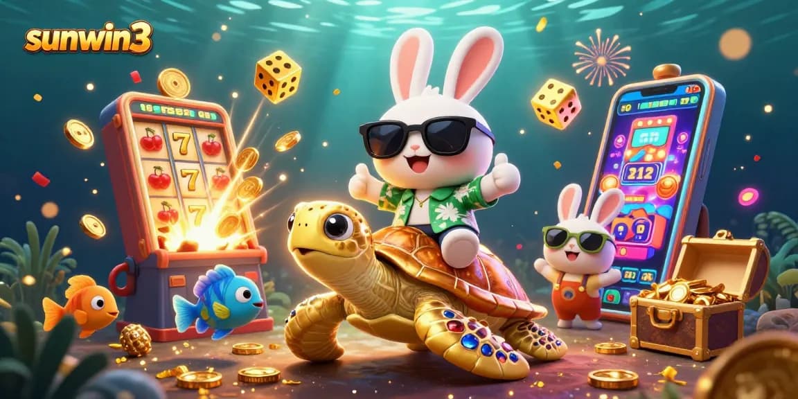 Experience the excitement of sunwin3 with a thrilling jackpot scene featuring vibrant casino elements.