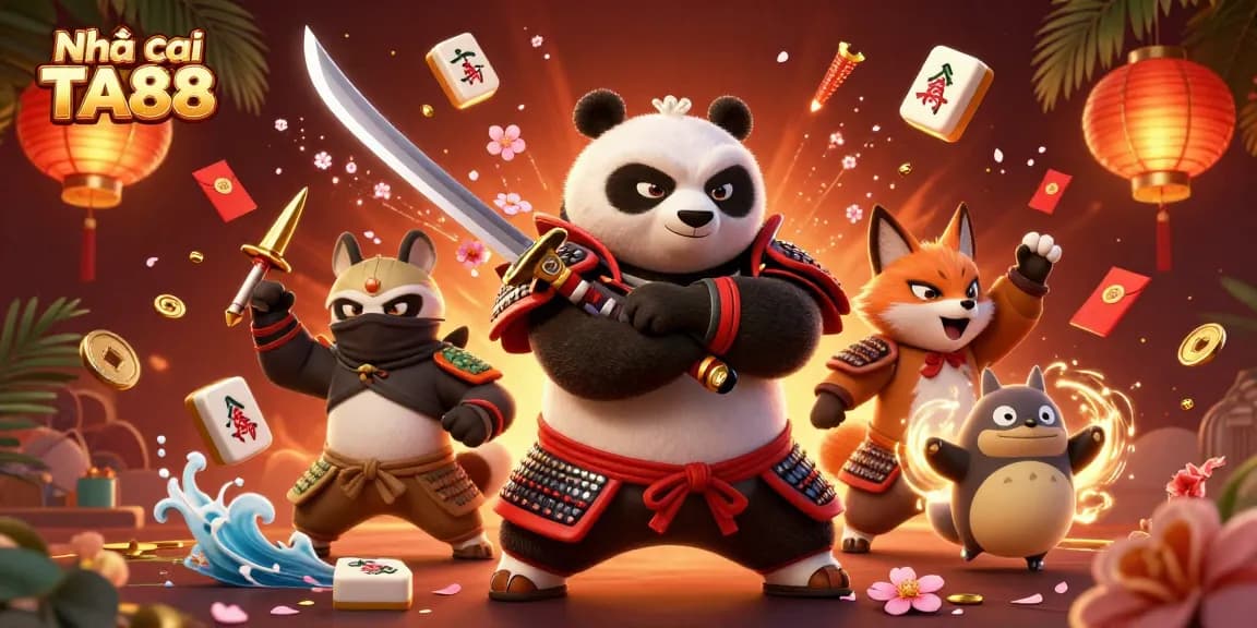 Engage with Nhà cái TA88's exhilarating casino games featuring dynamic 3D characters and vibrant symbols.