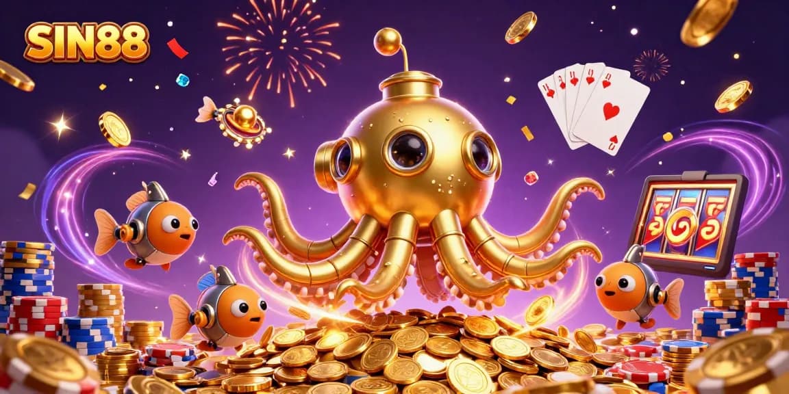 SIN88 immerses players in a vivid 3D lottery and casino universe with dynamic elements.