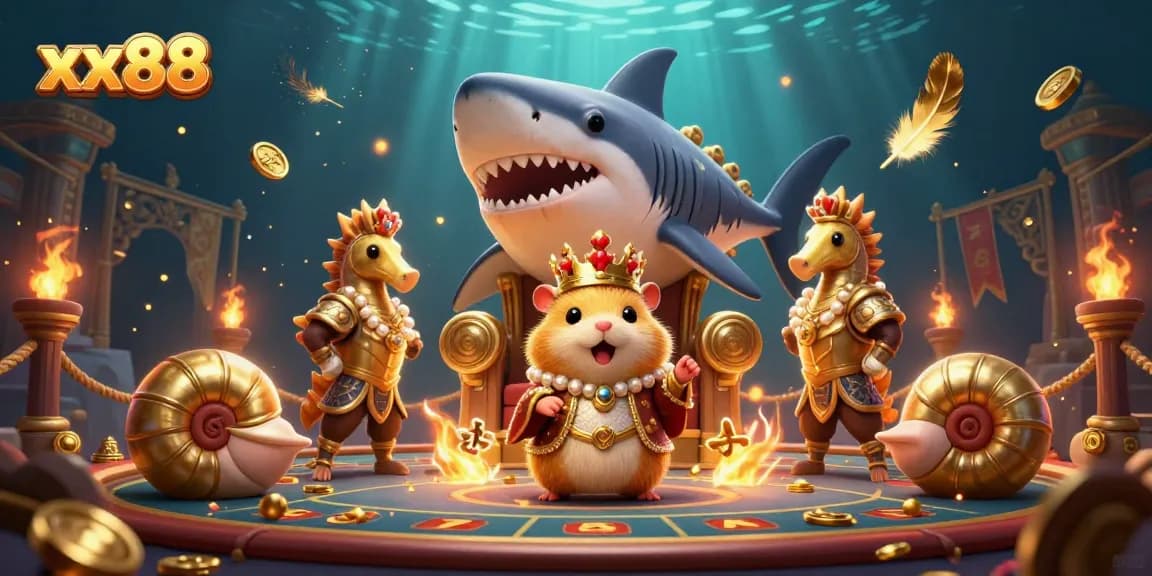 Experience the exciting xx88 online casino world with vibrant characters, slot games, and golden treasures.