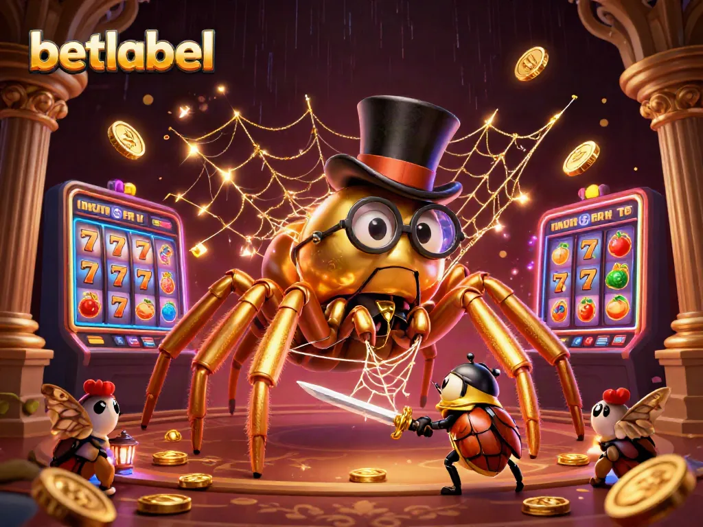 Betlabel showcases a thrilling casino scene with colorful slots and characters in action.