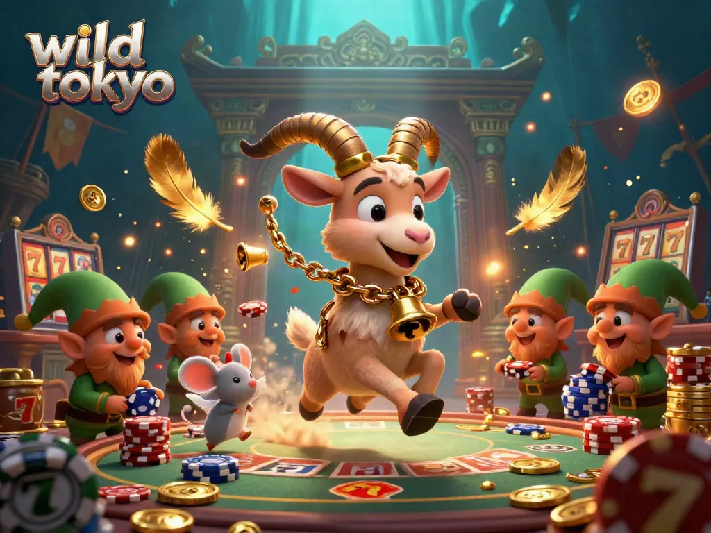 Experience thrilling action at wild tokyo, where playful creatures animate a lively casino scene filled with gold and excitement.